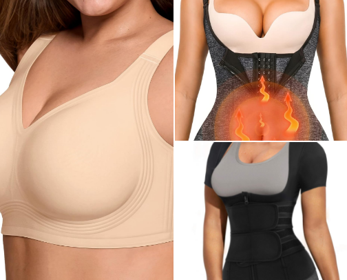 bra's and corset health cover photo collage