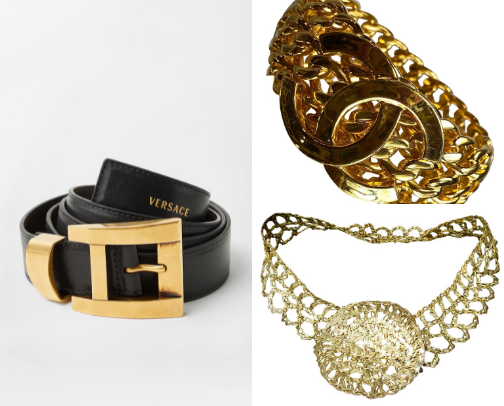 Vintage Chanel Chain Belts & Rare Luxury Runway Accessories cover photo collage