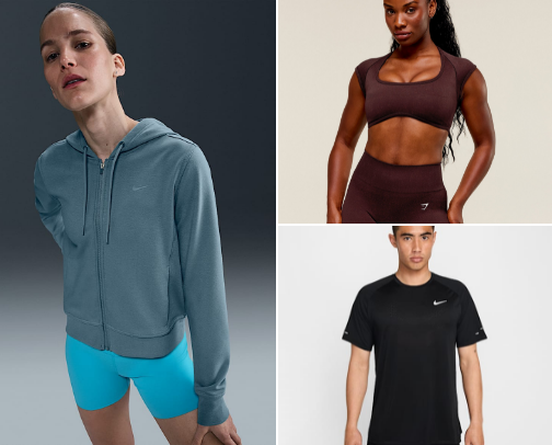 activewear for an active day cover photo collage