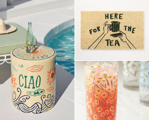 Anthropologie Wedding Registry cover photo collage