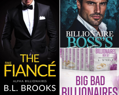 Read Free - Charming Deception: A Billionaire Fake Fiance Romance (Bayshore Billionaires Book 1) Read-Alikes cover photo collage