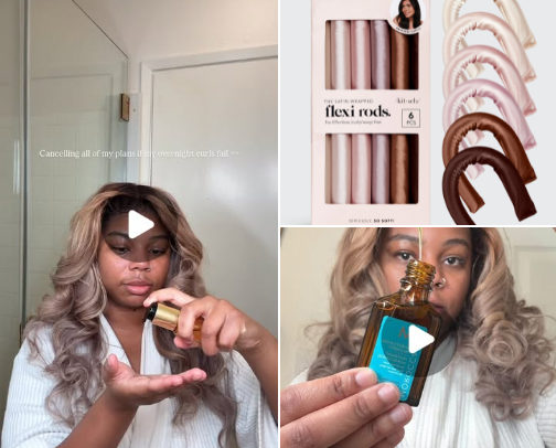 My Curly Hair Recommendations if you want to skip the heat cover photo collage