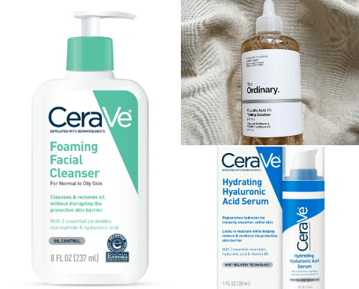 The Skin Care List. cover photo collage