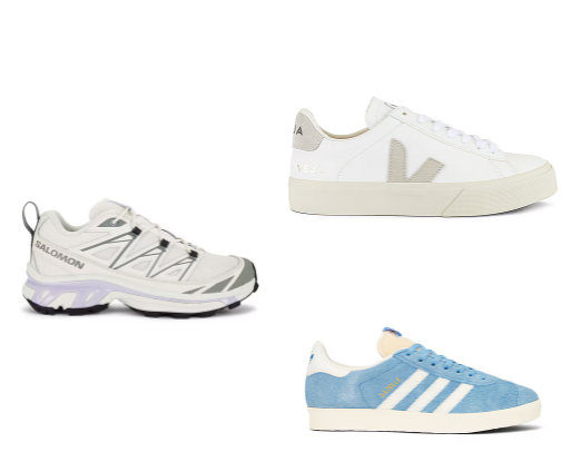 "Style, comfort, and quality in every step." cover photo collage