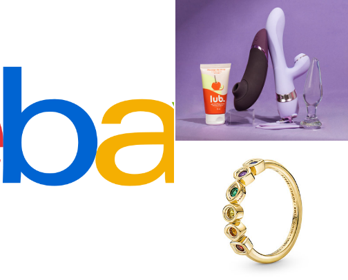 Shopping site cover photo collage