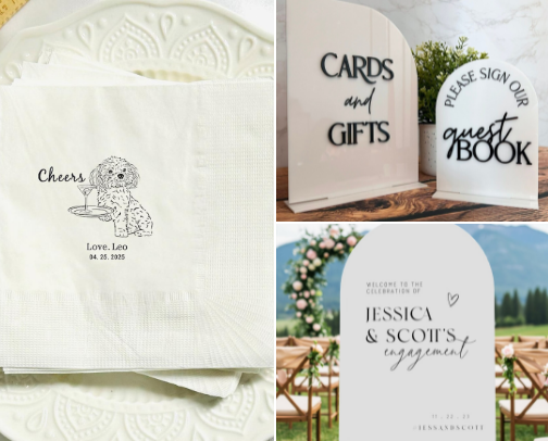 ENGAGEMENT PARTY cover photo collage