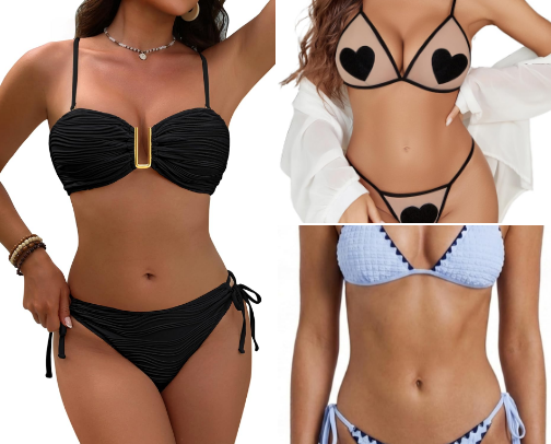 Summer Fun With Beautiful Swimsuits cover photo collage