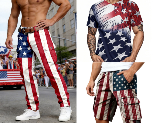 Walmart; Patriotic Wear cover photo collage