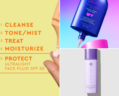 Summer long lasting makeup suggestion cover photo collage