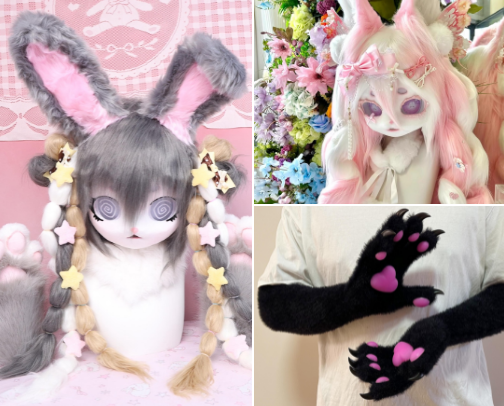 kigurumi- the quiet side of cosplay~ cover photo collage