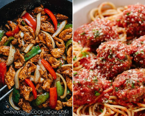 Favorite Recipes to make at home! cover photo collage