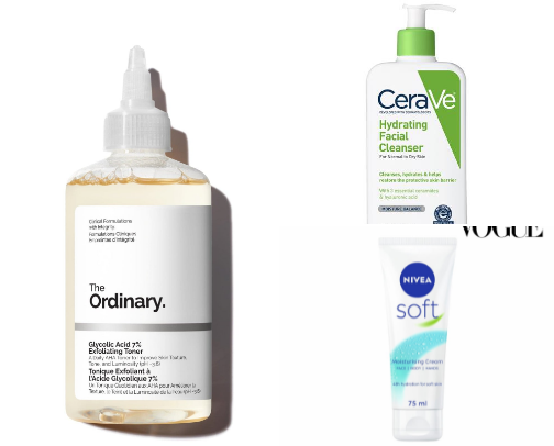 My skincare routine! cover photo collage
