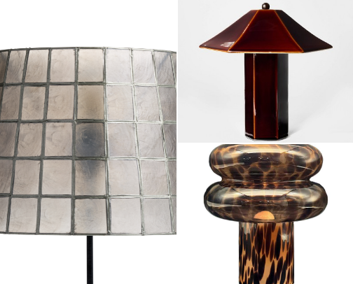 Lamps and lamp shades cover photo collage
