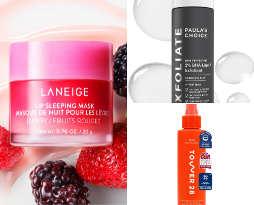MUST HAVE skincare routine items :) cover photo collage