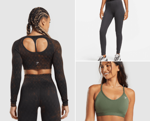 Affordable workout clothes ✨ cover photo collage