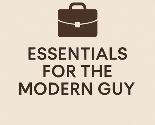 Essentials for the Modern Guy 💼 cover photo collage