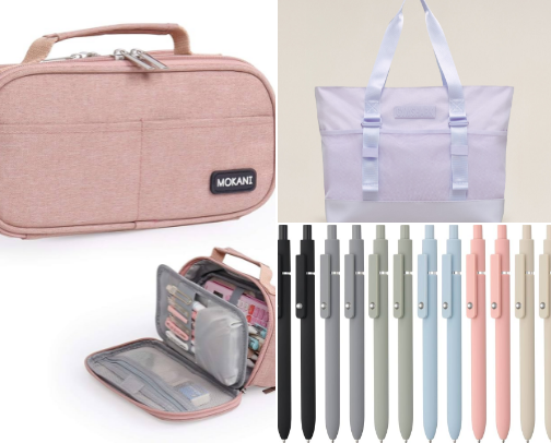 University Student Back to School essentials 🎒🚌 cover photo collage