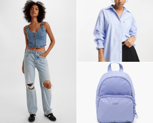 Levi's cover photo collage