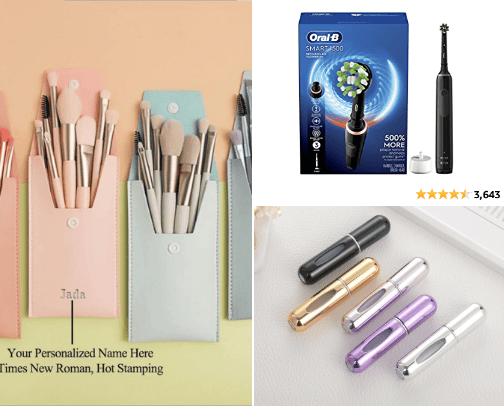 Women hygiene cover photo collage