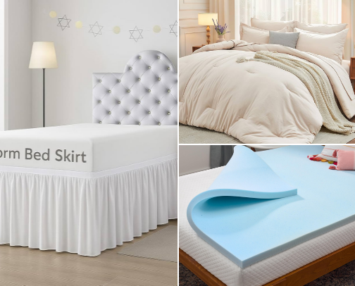 Essential dorm supplies to make the room become home 🛌🤞💙 cover photo collage