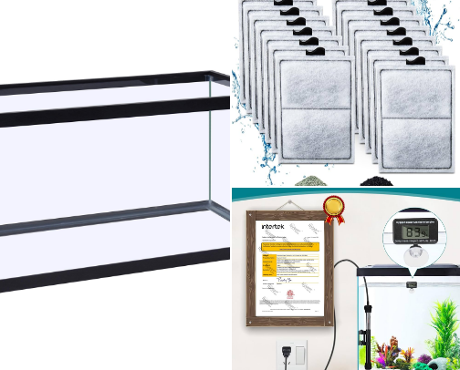 Fish and aquatic supplies cover photo collage