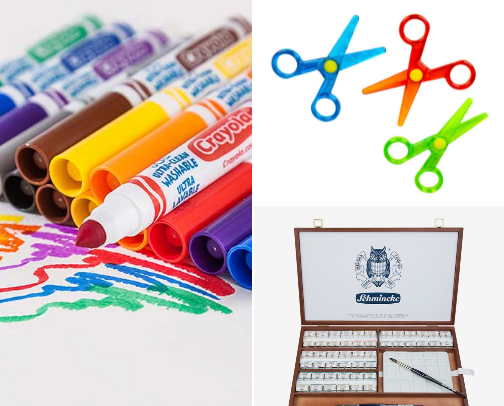 Kids Art Supplies cover photo collage