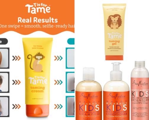 Every kid's must have hair products cover photo collage