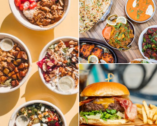 Great restaurants for ordering in for large groups/ family style dining - DMV area: Washington D.C., Maryland, and Virginia cover photo collage