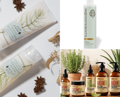 Holistic hair care cover photo collage