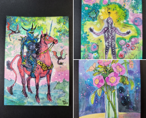 Artist Trading Cards @ Auction now cover photo collage