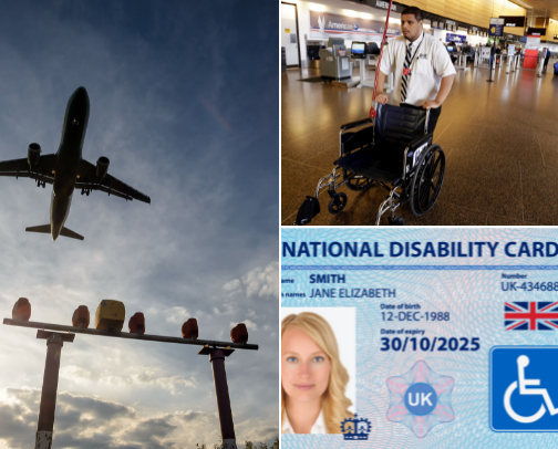 Travel tips if you or your travel companion have disabilities, Trump Administration To Reconsider Disability Regulations For Airlines, and Air Travel Rights for people with disabilities by the Air Carrier Access Act (ACAA) cover photo collage