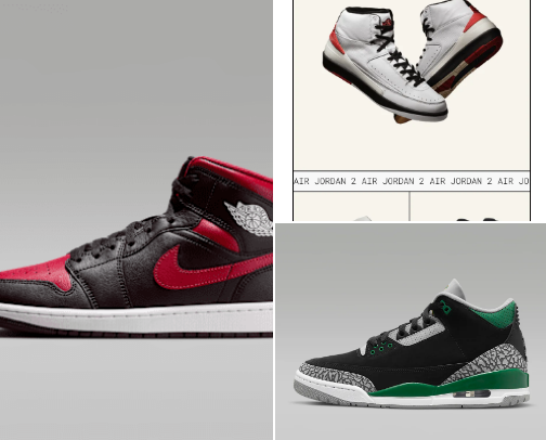 Jordan shoes cover photo collage