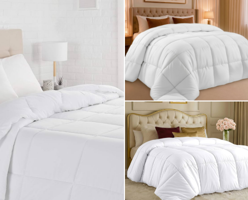 Cozy down alternative comforter duvet inserts cover photo collage