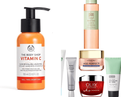 Skincare routine cover photo collage