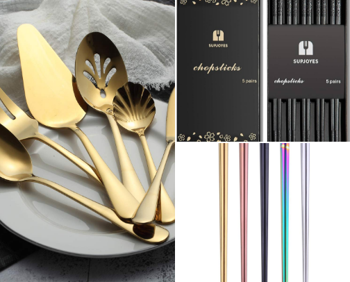 Kitchen Utensils & More For The Perfect Table. cover photo collage