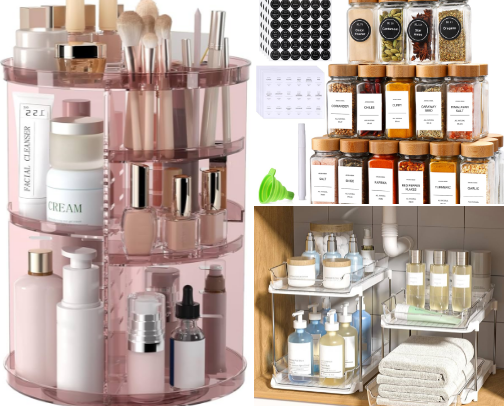 home organization must-haves for a clutter-free home cover photo collage