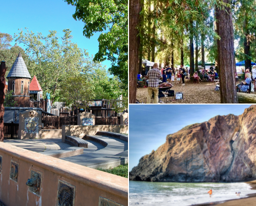 Hanging out with the kiddos in Marin, CA cover photo collage