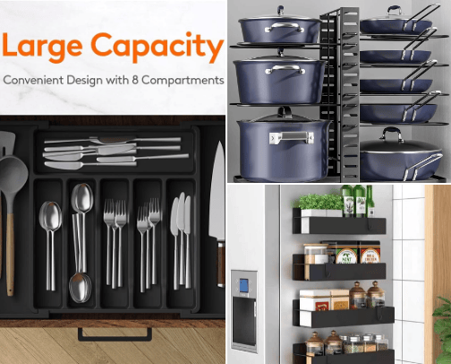 Smart Kitchen Organization & Minimalist Cookware Items for Every Home cover photo collage