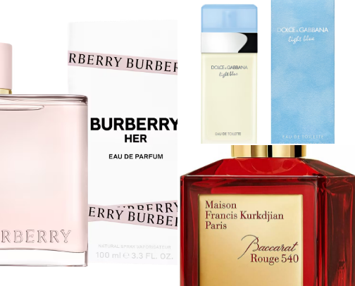 Perfumes I use 🎀 cover photo collage