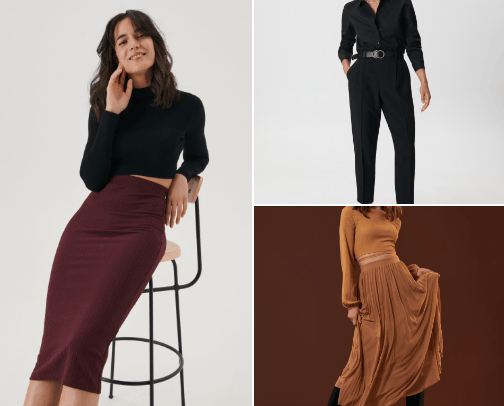 Plus sized clothes cover photo collage
