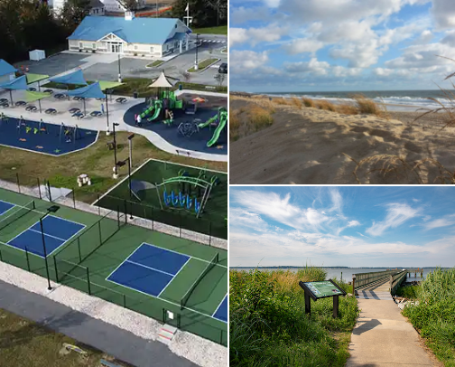 Welcome to one of Delaware’s beaches 🏖️ cover photo collage