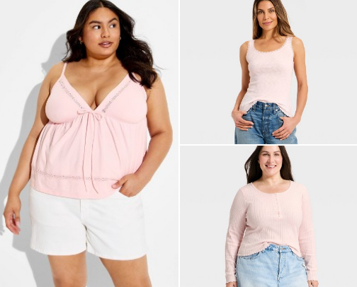 Pink Tops: 10 Target Favorites cover photo collage