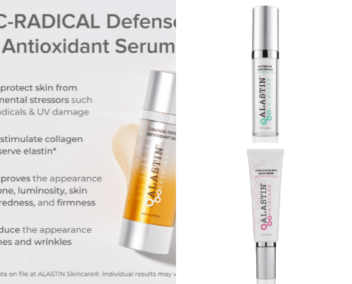 Alestin skincare cover photo collage