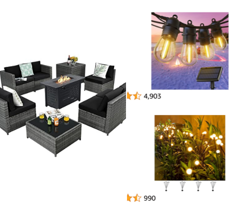 Patio and outdoor essentials cover photo collage