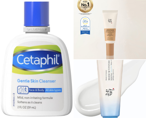 Skincare cover photo collage