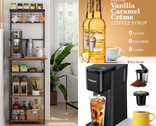 Budget-friendly at Home Coffee Bar cover photo collage