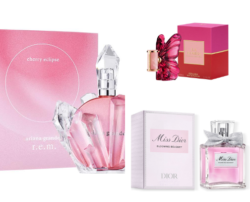 Fav girly perfumes + mists! cover photo collage