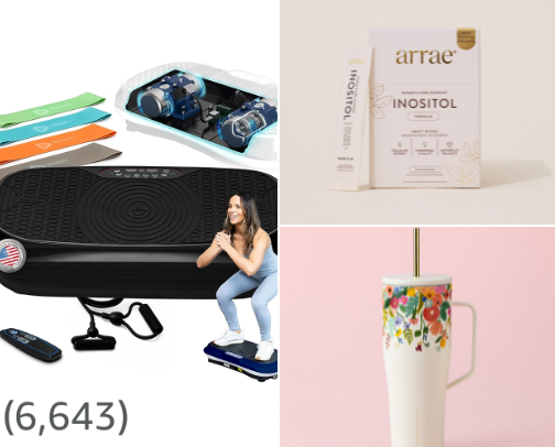 PCOS Toddler Mom Fitness+Wellness Essentials cover photo collage