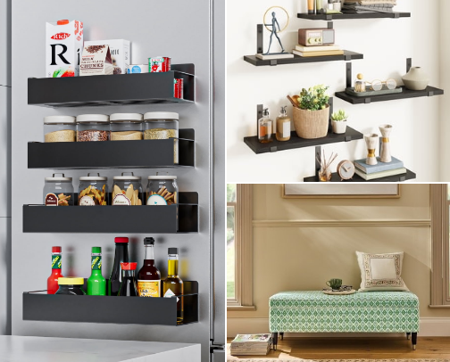 Small apartment space saving hacks cover photo collage