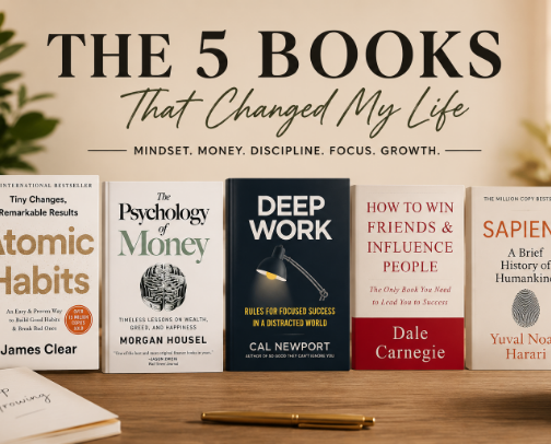 5 Books that Changed The Way I Think cover photo collage